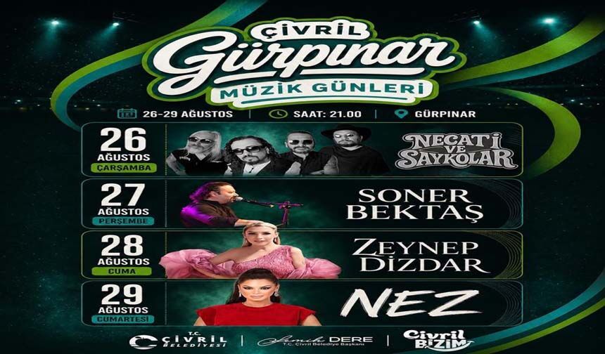 Çivril Belediyesi Gürpınar Müzik Günleri Yeniden Düzenleniyor