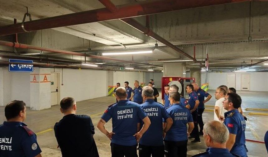 Denizli Büyükşehir İtfaiyesi AVM’lerde Yangın Güvenliği İçin Sahada