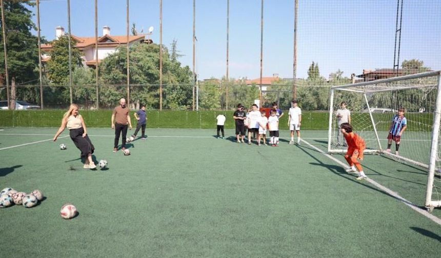 Başkan Doğan'dan Kaleci Antrenmanı'na Ziyaret