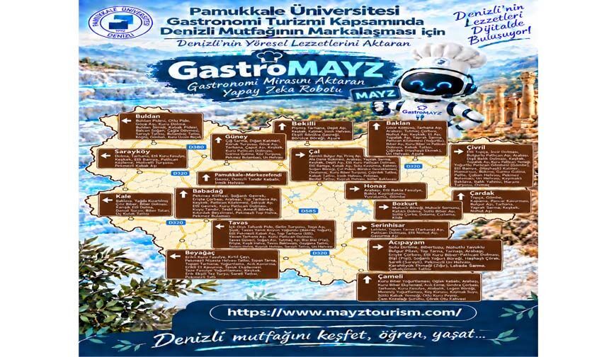 PAÜ, Denizli’nin Yöresel Lezzetlerini Aktaran GastroMAYZRobotu’nu Geliştiriyor