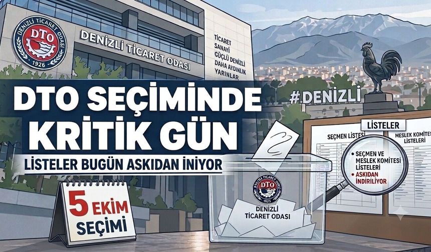 DTO Seçiminde Kritik Gün: Listeler Bugün Askıdan İniyor