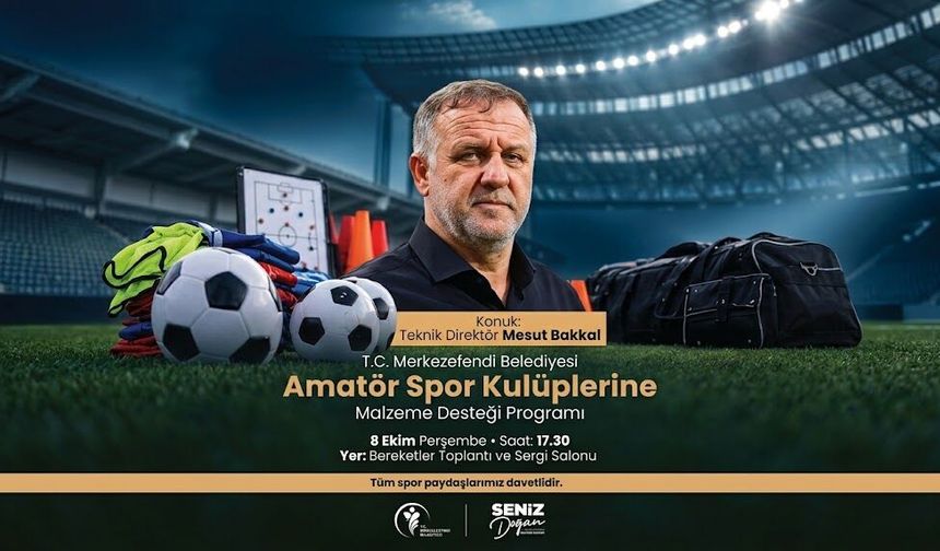Merkezefendi Belediyesi’nden Amatör Spor Kulüplerine Malzeme Desteği