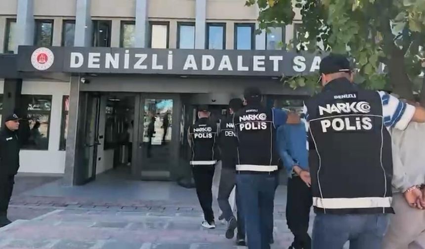Denizli'de Düzenlenen Uyuşturucu Operasyonunda 10 Şüpheli Tutuklandı