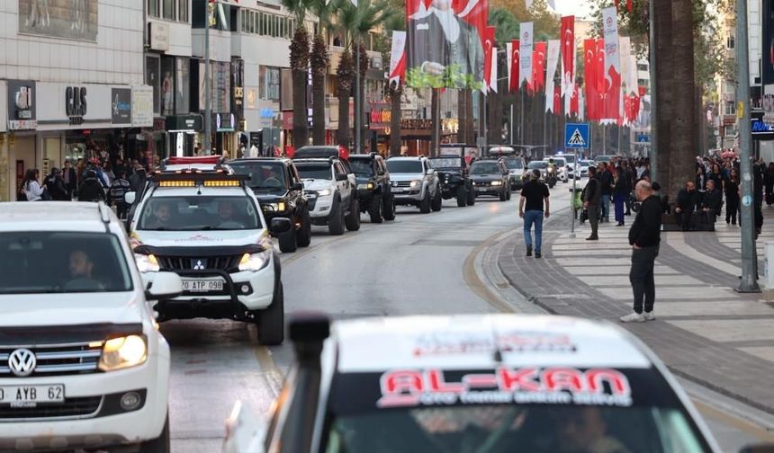 Merkezefendi’de Offroad Heyecanı Kortej Geçişi İle Başladı