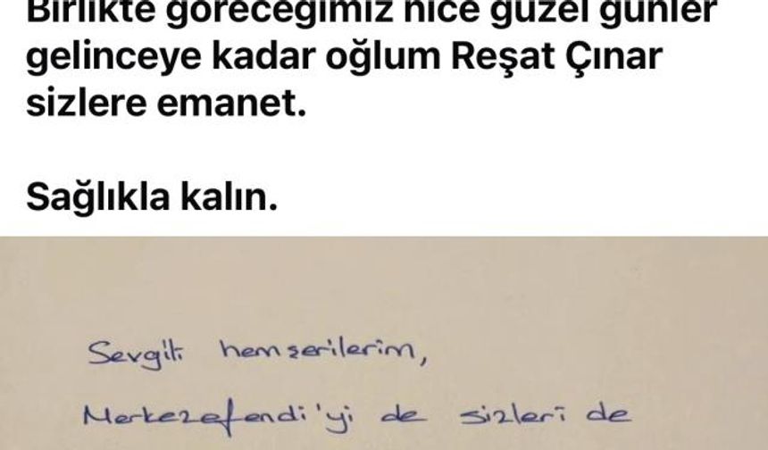 Tutuklanan Başkan Doğan'dan Mesaj