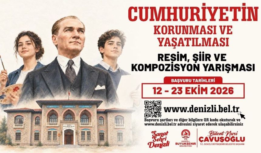 Denizli  Büyükşehir'den Cumhuriyetin 103. Yılına Özel Yarışma