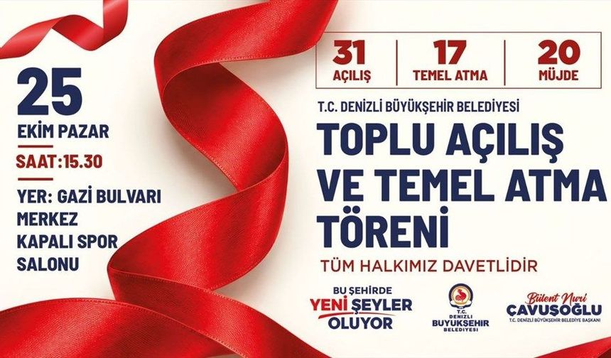 Denizli Büyükşehir'den 16,2 Milyar TL Yatırım Hamlesi