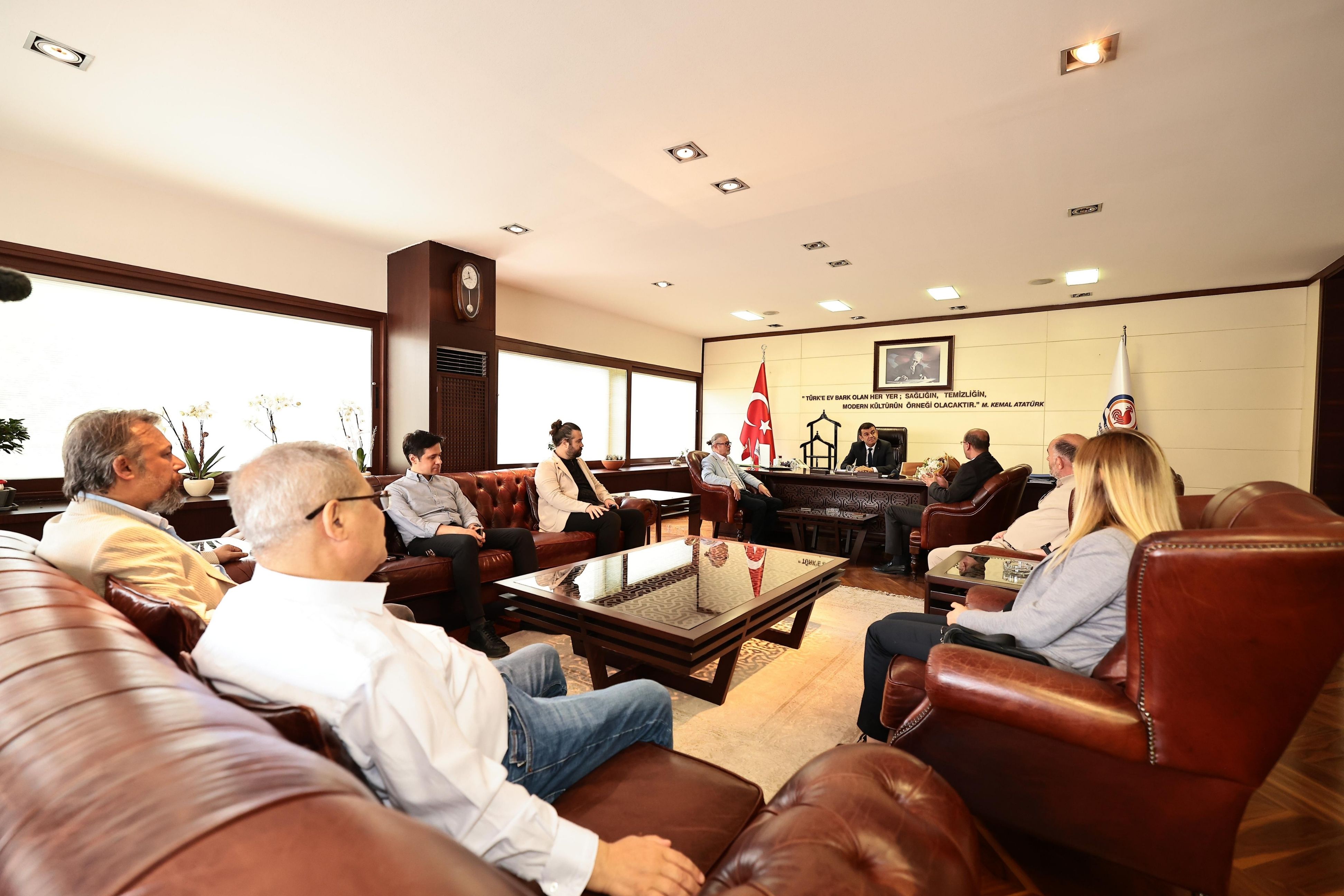 Gazetecilerden Başkan Çavuşoğlu’na Ziyaret (2)