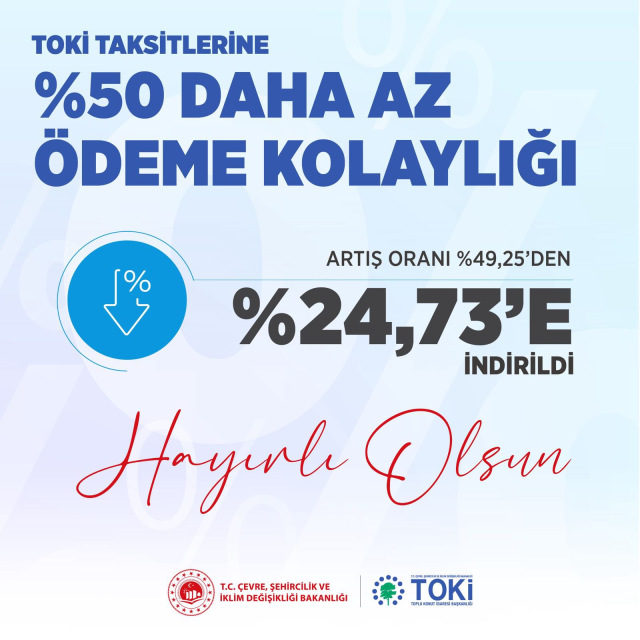 Toki̇ Taksi̇t Ödemeleri̇nde Büyük İndi̇ri̇m (1)