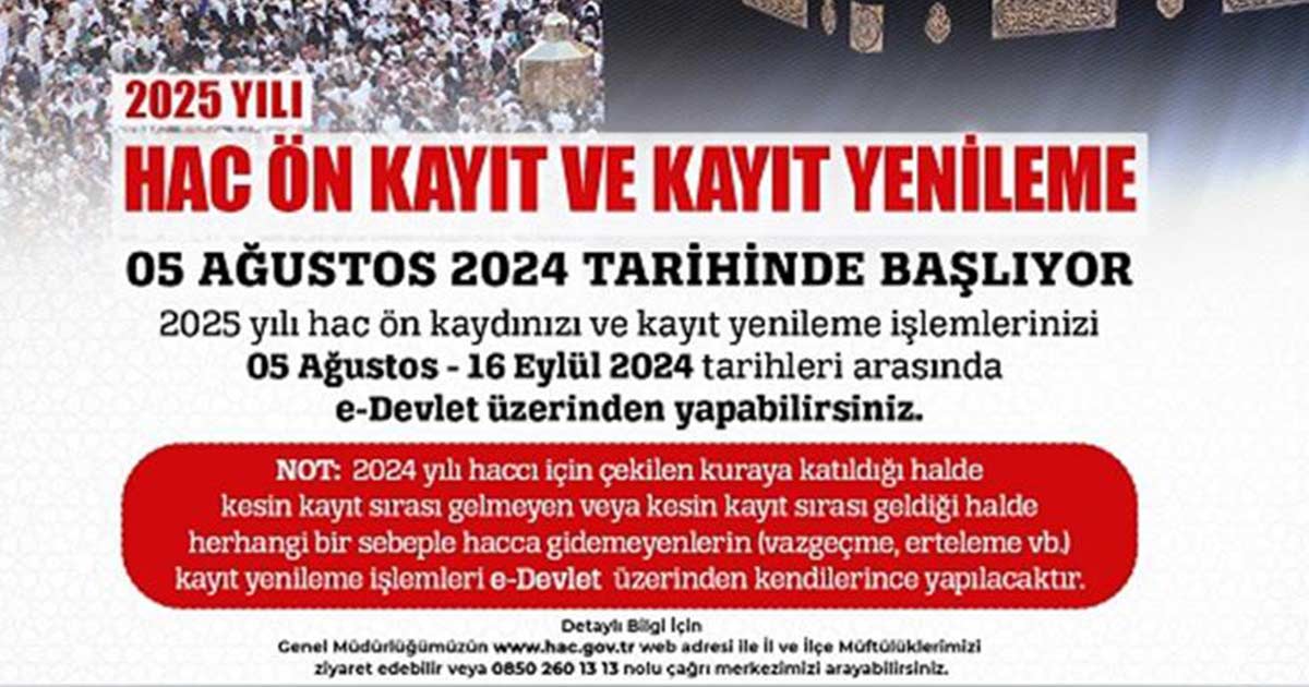 Hac Için Ön Kayıtlar Başladı (1)