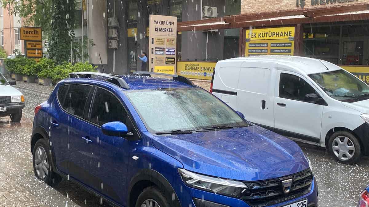 Findik Buyuklugunde Yagan Dolu Meyve Agaclarinda Zarara Neden Oldu