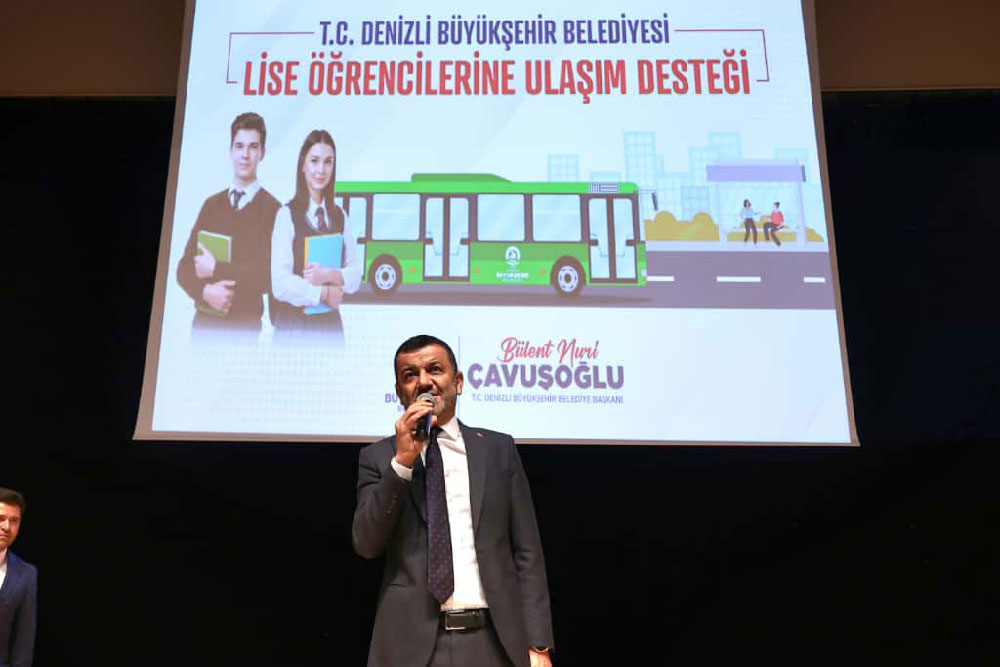 Denizli Buyuksehirden Liselilere Ulasim Destegi
