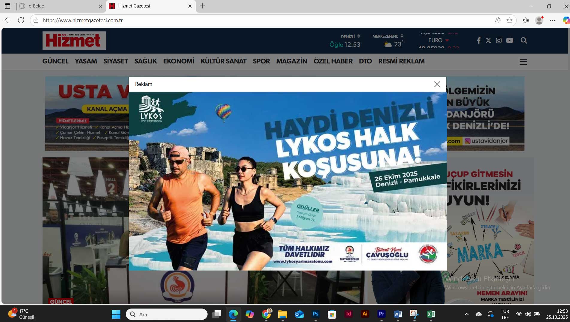 Hizmet 25 Ekim D B B