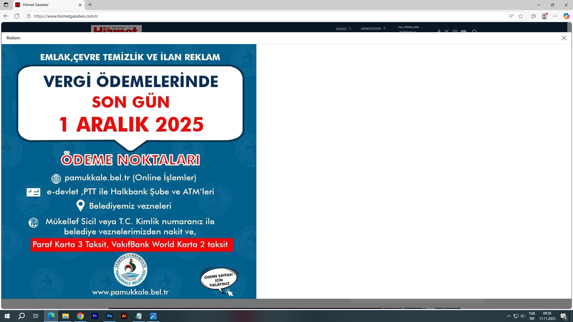 Hizmet 17 Kasımekran Alıntısı