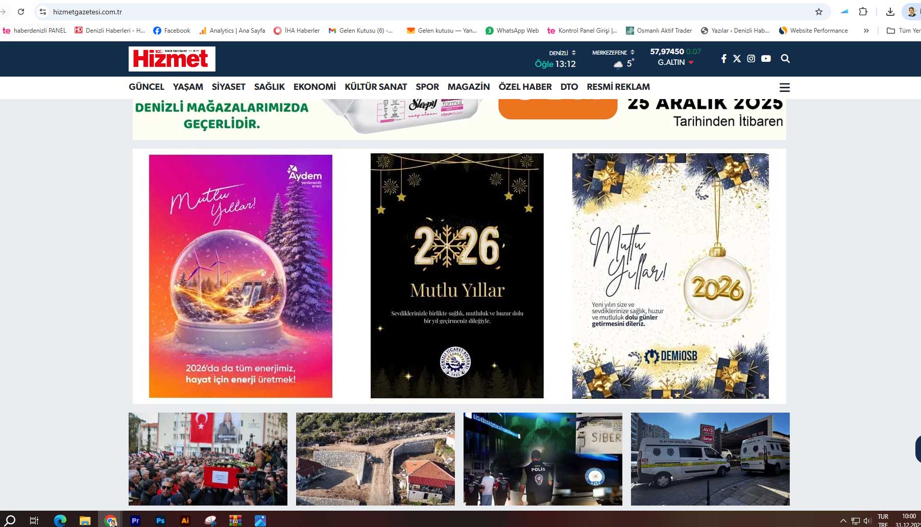 Hizmet Gazetesi Yilbasi