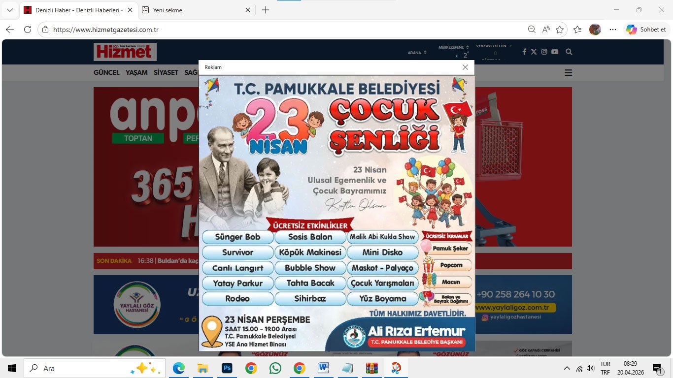 Hizmet Pamukkale Belediyesi