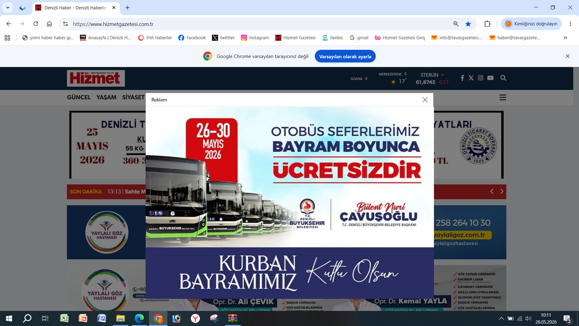 Dbb Kurban Bayramı Otobüs Seferleri