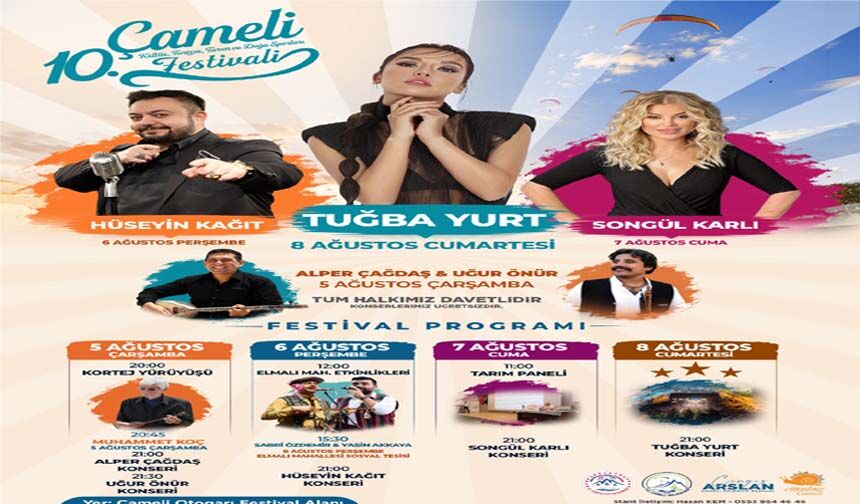 Çameli, 10. Kültür, Turizm, Tarım ve Doğa Sporları Festivali'ne Hazırlanıyor