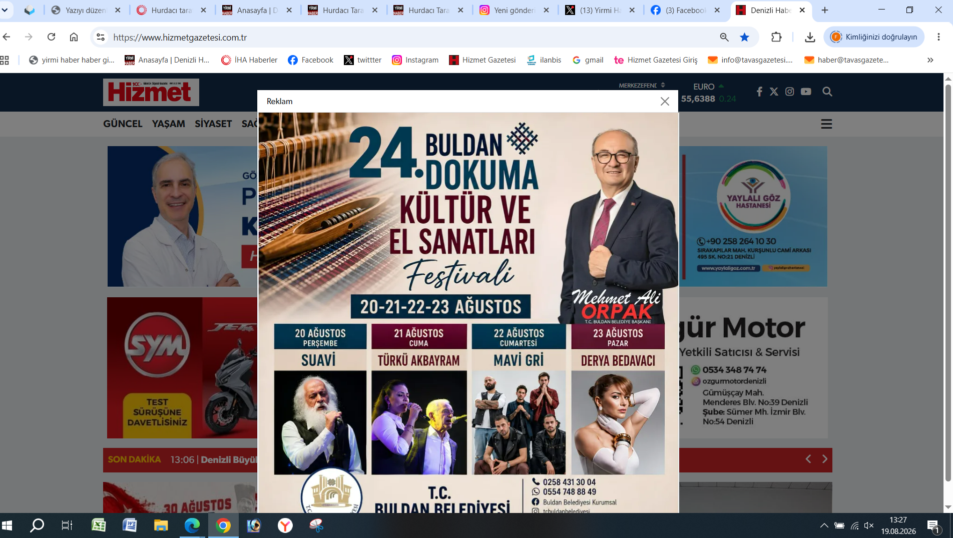 Buldan Beledi̇ye Festi̇val Ekran Görüntüsü