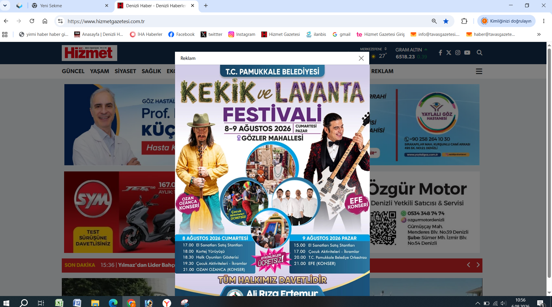 Pamukkale Beledi̇yesi̇ Keki̇k Ve Lavanta Festi̇vali̇