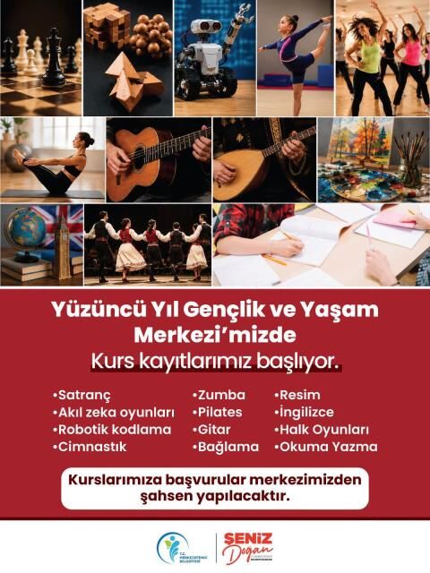 07 F J L15 9 2026 Y Ü Z Ü N C Ü Y I L G E N Ç L İ K V E Y A Ş A M M E R K E Z İ’ N D E K U R S K A Y I T L A R I B A Ş L A D I