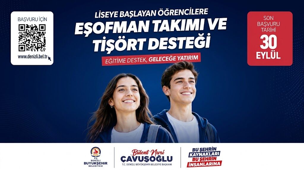 Denizli Büyükşehir’den Lise Yolculuğuna Destek