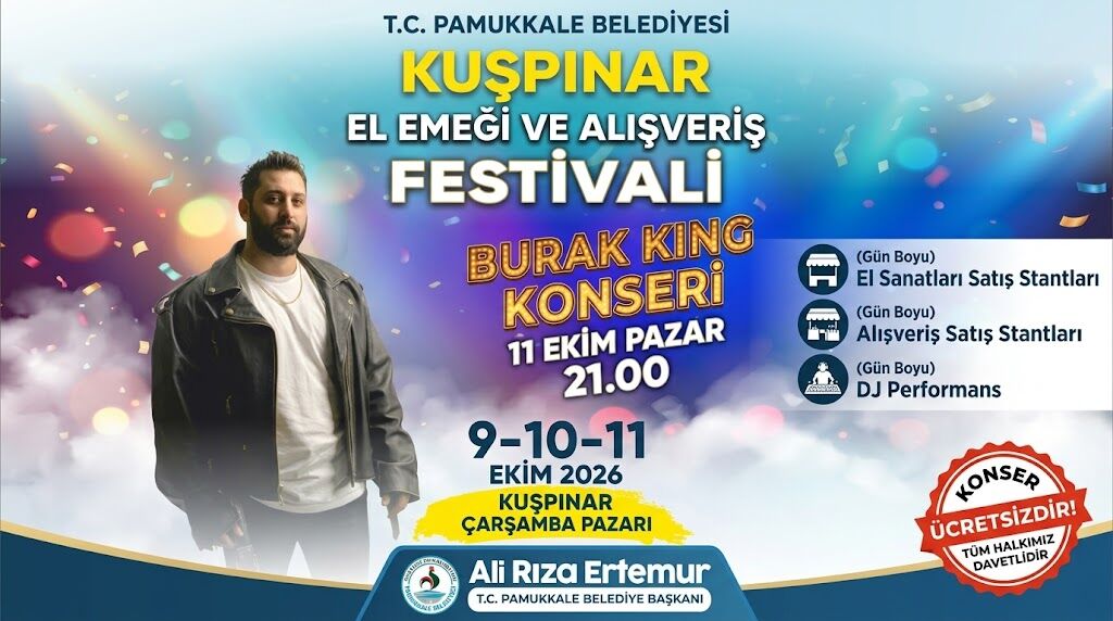 Pamukkale Belediyesi'nden  Bir Festival Daha: Kuşpınar'da Burak King Fırtınası