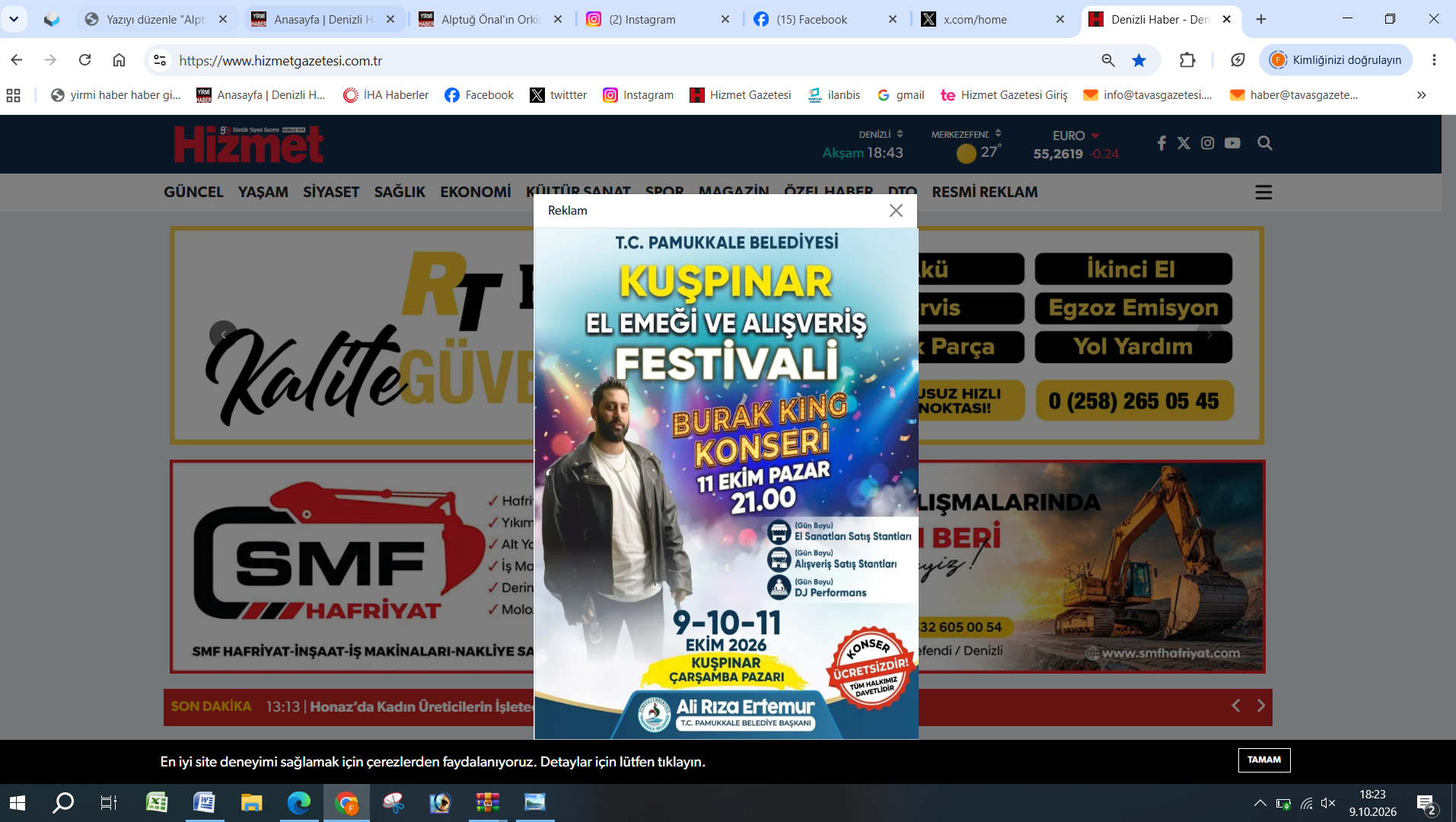 Pamukale Beledi̇yesi̇ Kuşpinar Festi̇vali̇ Ekran Görüntüsü