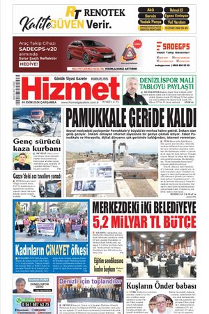 09.10.2024 Çarşamba - Hizmet Gazetesi