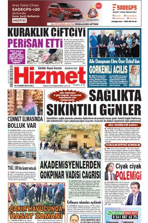 05.11.2024 Salı - Hizmet Gazetesi