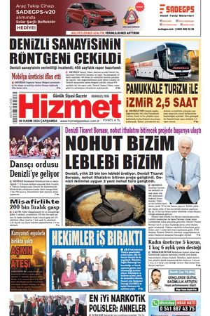 06.11.2024 Çarşamba - Hizmet Gazetesi