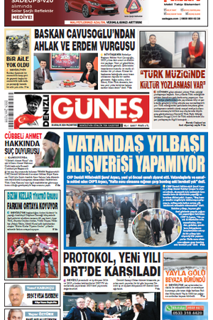 30.12.2024 Pazartesi - Güneş Gazetesi