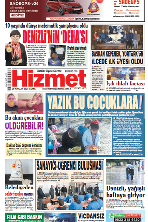 20.11.2024  Cuma - Hizmet Gazetesi