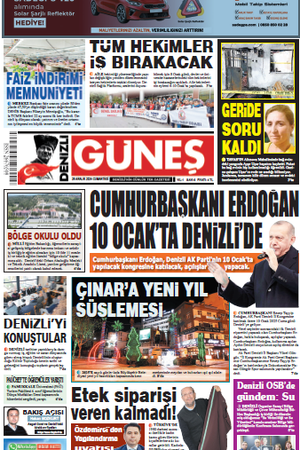 28.12.2024 Cumartesi - Güneş Gazetesi